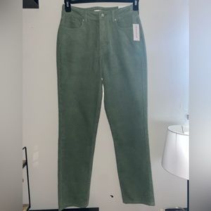 NWT green corduroy pants from pacsun